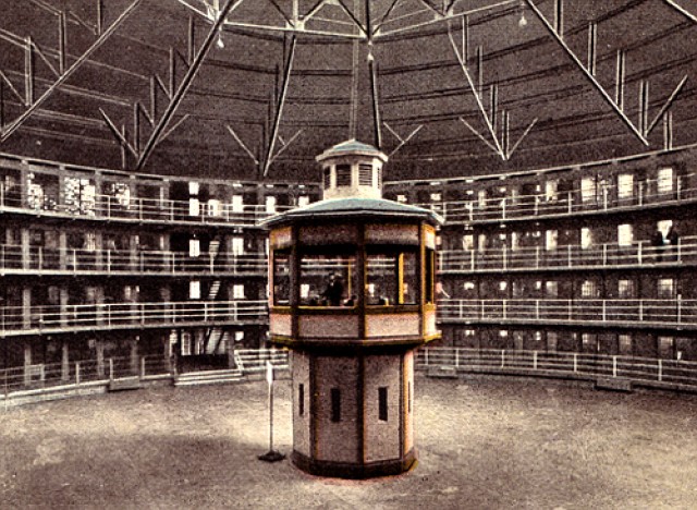 Jeremy Bentham's architectural panopticon