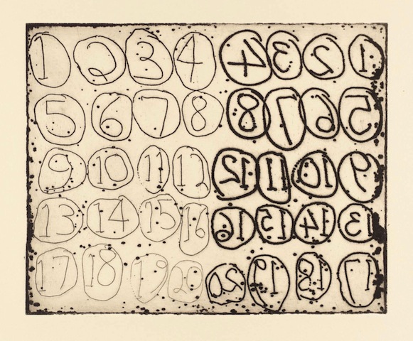 Numbers 1972, reprinted circa 1983 by Barry Flanagan 1941-2009