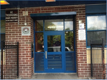 Figure 2: An entrance to Medgar Evers Apartments.